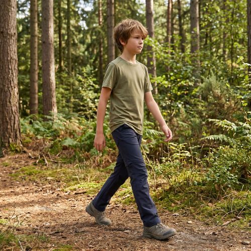 Pantaloni da trekking per bambini KADVA BaseMove 2in1 detachable leg navy blue