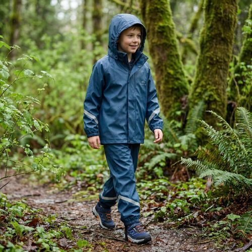 Giacca antipioggia da bambino KADVA AquaLock JR navy blue