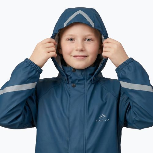 Giacca antipioggia da bambino KADVA AquaLock JR navy blue
