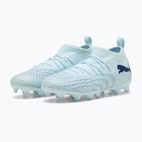 Scarpe da calcio per bambini PUMA Future 9 Match FG/AG Jr icy blue/puma white/blue jewel
