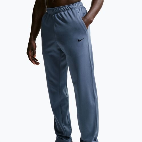 Pantaloni da allenamento da uomo Nike Therma-FIT Open Hem diffused blue/diffused blue/black