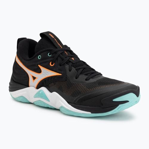 Scarpe da pallavolo Mizuno Wave Momentum Elite black/tangelo/ice green