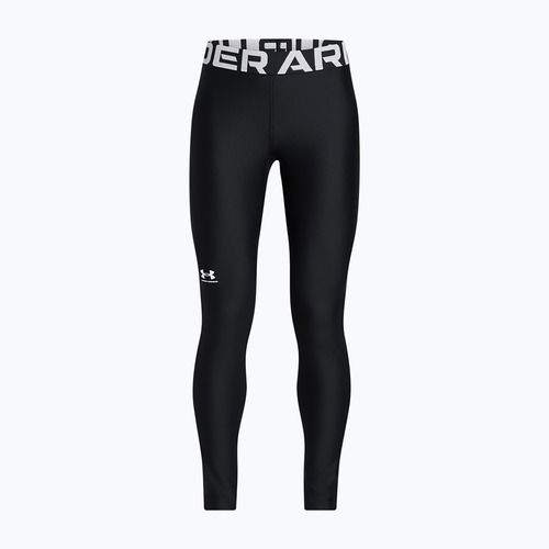 Leggings sportivi da bambino Under Armour HeatGear white/black