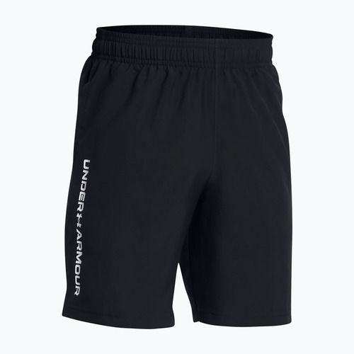 Pantaloncini da allenamento per bambini Under Armour Woven Wordmark black