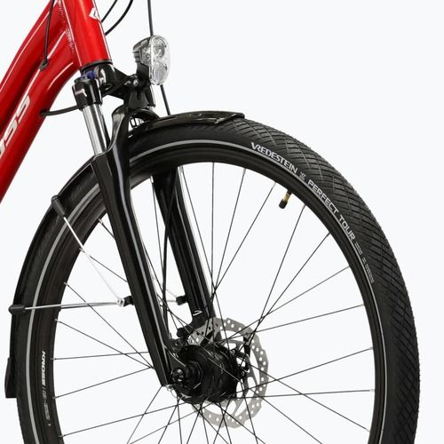 Bicicletta da trekking da donna KROSS Trans 5.0 In red/silver/gloss