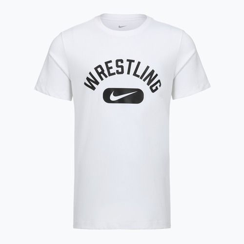 T-shirt da uomo Nike Wrestling Disc DFC white/black