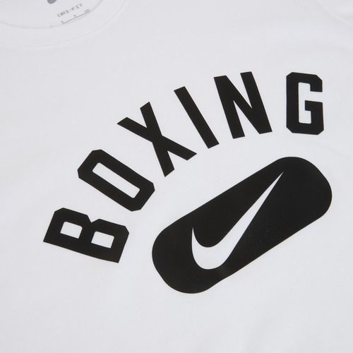Maglietta da allenamento da uomo Nike Boxing Disc DFC white/black