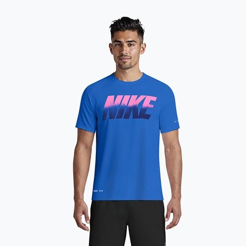 Maglietta da uomo Nike Hydroguard Ocean Merge blue crystal