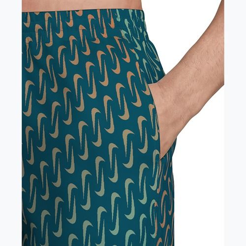Shorts da bagno uomo Nike Breaker Swoosh 5" Volley green abyss