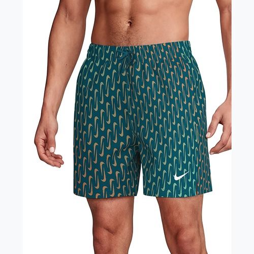 Shorts da bagno uomo Nike Breaker Swoosh 5" Volley green abyss