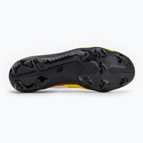Scarpe da calcio per bambini New Balance Furon Team V8 FG punch yellow/black 100/fire cracker