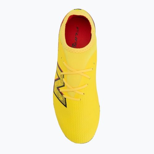 Scarpe da calcio per bambini New Balance Furon Team V8 FG punch yellow/black 100/fire cracker