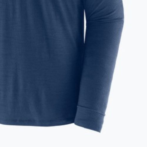 Maglia a maniche lunghe da uomo Patagonia Cap Cool Merino Blend Graphic heritage header/clement blue