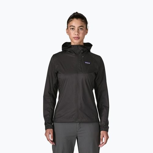 Giacca antivento da donna Patagonia Houdini black w/white
