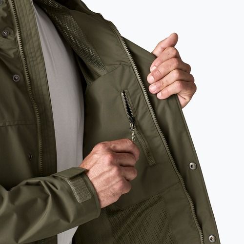 Giacca antipioggia da uomo Patagonia Outdoor Everyday Rain basin green