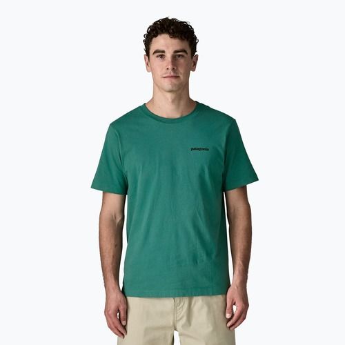 Maglietta da uomo Patagonia P-6 Logo gem green