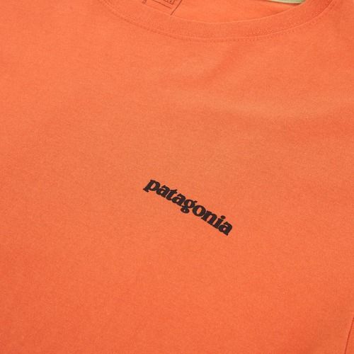 Maglietta da uomo Patagonia P-6 Logo coal orange