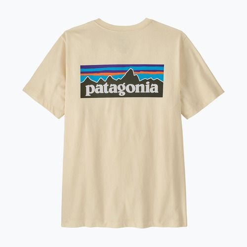 Maglietta da uomo Patagonia P-6 Logo undyed natural