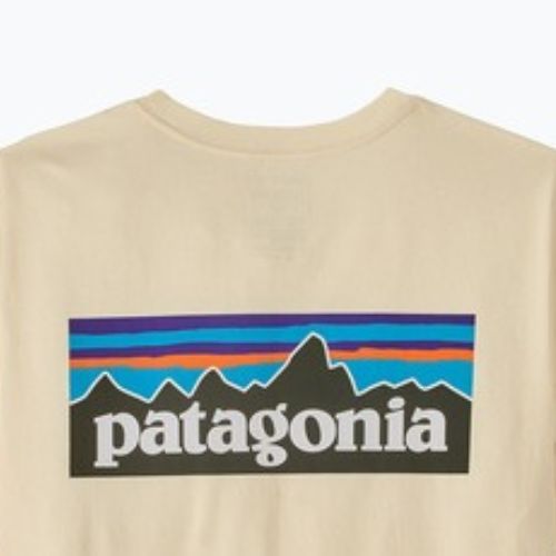 Maglietta da uomo Patagonia P-6 Logo undyed natural