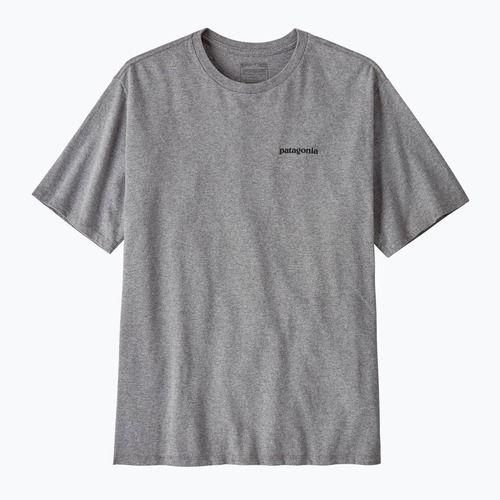 Maglietta da uomo Patagonia P-6 Logo Responsibili-Tee gravel heather