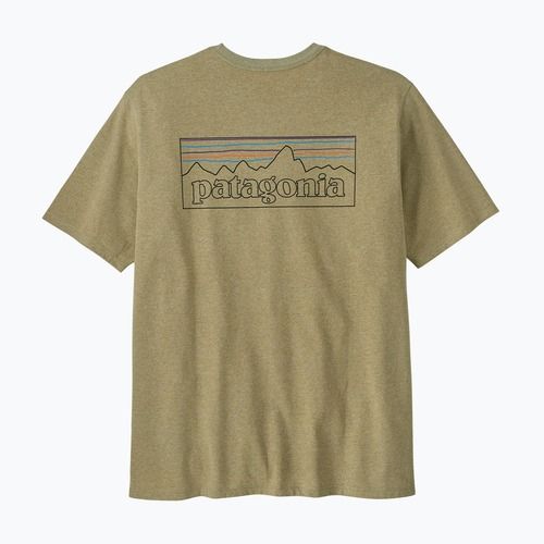 Maglietta da uomo Patagonia P-6 Logo Responsibili-Tee p-6 outline/gumtree green