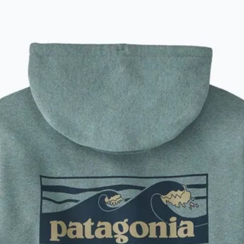 Felpa da uomo Patagonia Boardshort Logo Uprisal Hoody blue sage