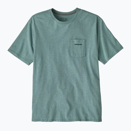 Maglietta da uomo Patagonia Boardshort Logo Pocket Responsibili blue sage