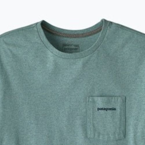 Maglietta da uomo Patagonia Boardshort Logo Pocket Responsibili blue sage
