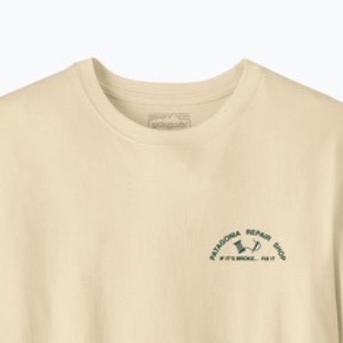 Maglietta da uomo Patagonia Repair Shop undyed natural