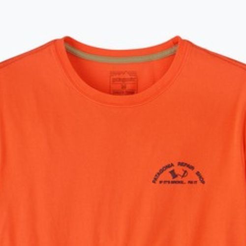 Maglietta da uomo Patagonia Repair Shop orange peel