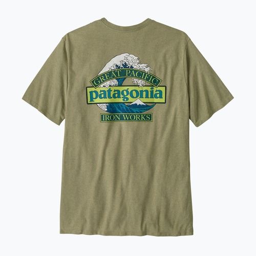 Maglietta trekking da uomo Patagonia Great Waves Responsibili Tee gumtree green