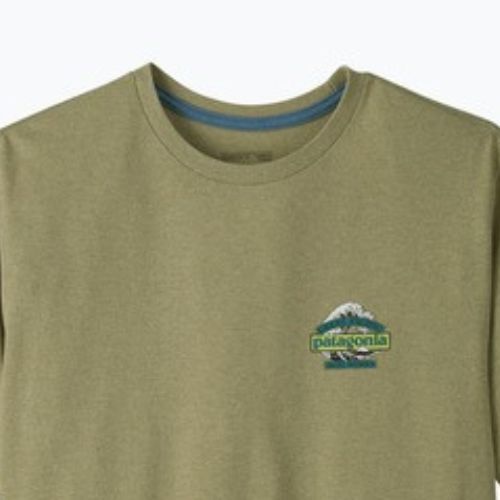Maglietta trekking da uomo Patagonia Great Waves Responsibili Tee gumtree green