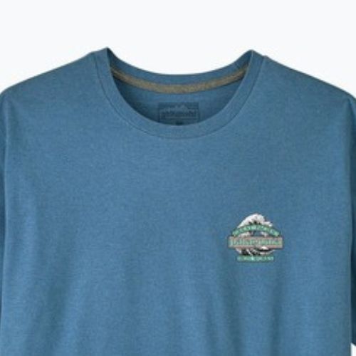 Maglietta trekking da uomo Patagonia Great Waves Responsibili Tee shore blue