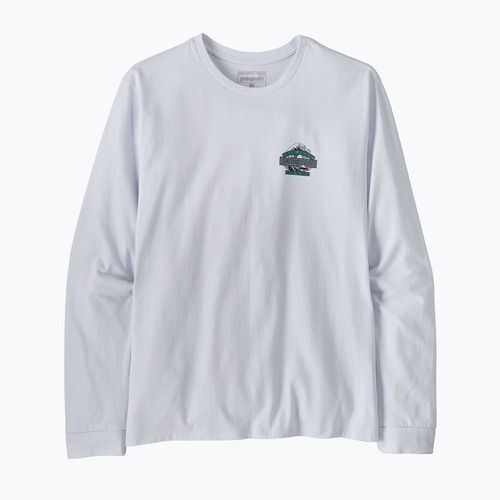 Maglia a maniche lunghe da trekking da uomo Patagonia Great Waves Responsibili Tee white