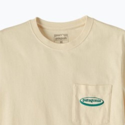 Maglietta da uomo Patagonia Midweight '95 Oval Logo Pocket Tee undyed natural