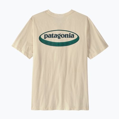 Maglietta da uomo Patagonia '95 Oval Logo undyed natural