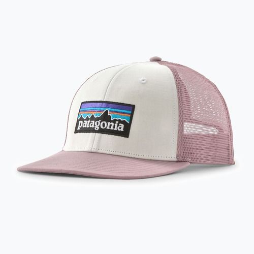 Cappellino con visiera Patagonia P-6 Logo Trucker white w/quiet violet