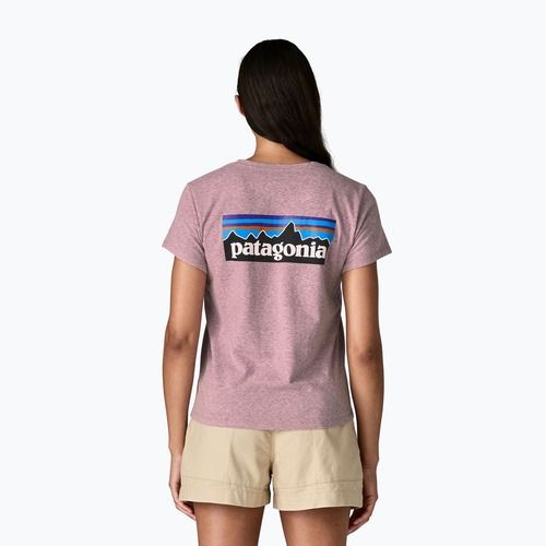 Maglietta da donna Patagonia P-6 Logo Responsibili-Tee qulet violet