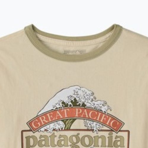 Maglietta da donna Patagonia Great Waves Ringer Tee undyed natural