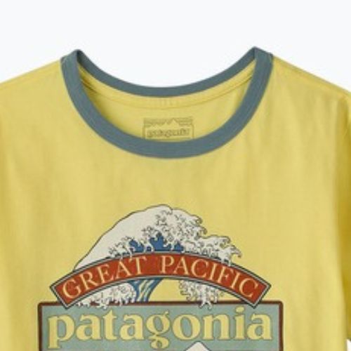 Maglietta da donna Patagonia Great Waves Ringer Tee lemon zest