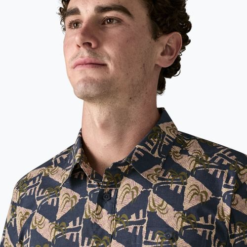 Camicia da uomo Patagonia Go To jaguar geo/dolomite blue