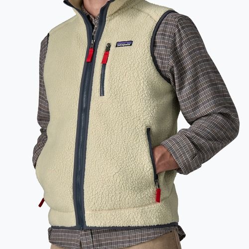 Gilet da uomo Patagonia Retro Pile Fleece pelican w/smolder blue