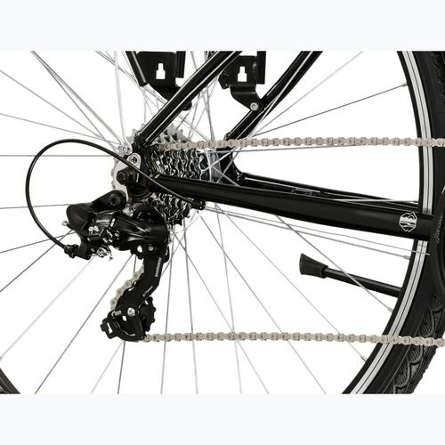 Bicicletta trekking da uomo KROSS Trans 1.0 black/silver/gloss