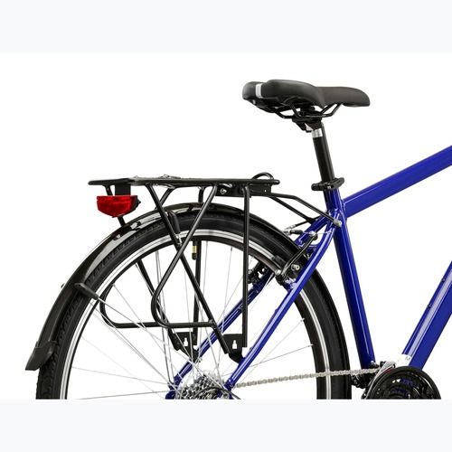 Bicicletta trekking da uomo KROSS Trans 1.0 navy blue/silver/gloss