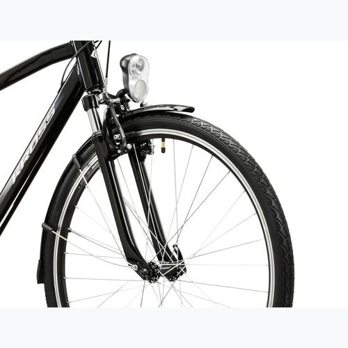 Bicicletta trekking da uomo KROSS Trans 1.0 black/silver/gloss