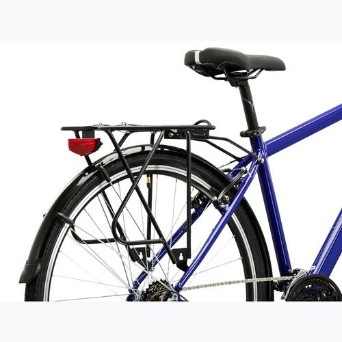 Bicicletta trekking da uomo KROSS Trans 1.0 navy blue/silver/gloss