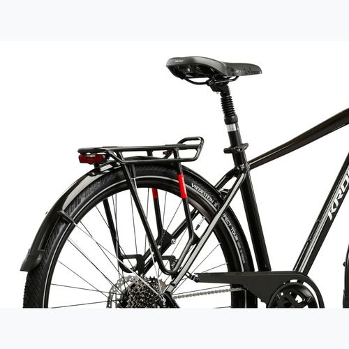 Bicicletta trekking da uomo KROSS Trans 7.0 black/silver/gloss