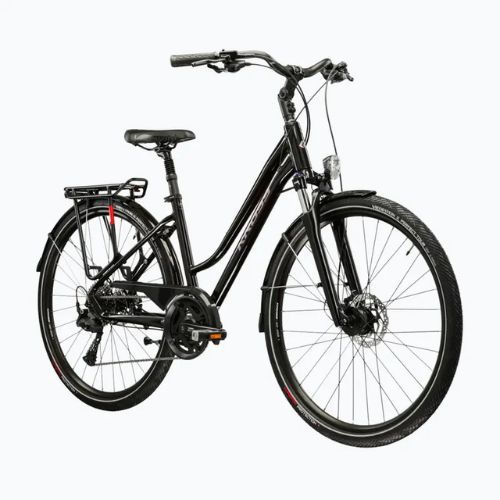 Bicicletta da trekking da donna KROSS Trans 7.0 In black/pink/gloss