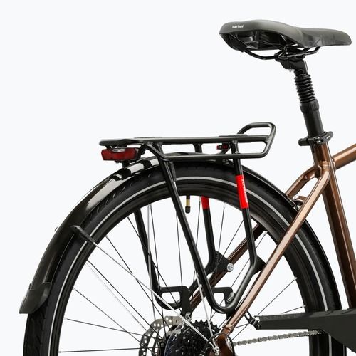 Bicicletta trekking da uomo KROSS Trans 5.0 brown/silver/gloss