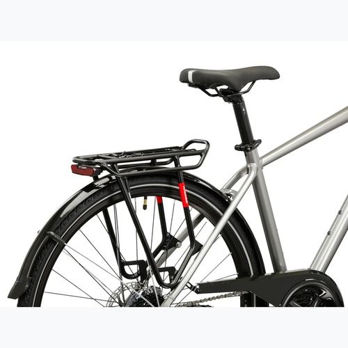 Bicicletta trekking da uomo KROSS Trans 3.0 silver/blue/gloss